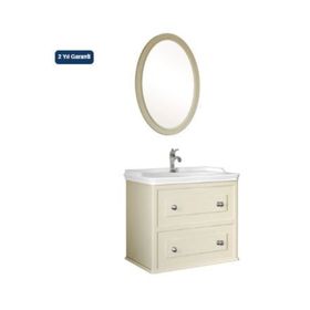 Kale Miro 80 cm Mat Gri Banyo Dolabı