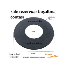 Kale Rezervuar 6.4 İç Takım Klozet Siyah Contası