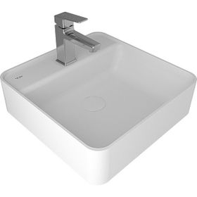 Kale Smartedge 45x45 cm Mat Beyaz Kare Lavabo