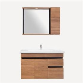 Kale Stella 100 cm Teak Banyo Dolabı