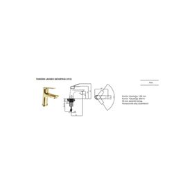 Kale Tandem H12 Gold Lavabo Bataryası