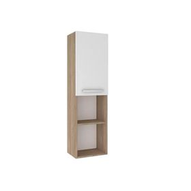 Kale Trevi 40 cm Beyaz-Meşe Sol Boy Dolabı