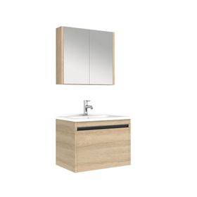 Kale Vista 80 cm Koyu Meşe Banyo Dolabı Seti