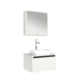 Kale Vista 80 cm Koyu Meşe Banyo Dolabı Seti
