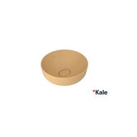 Kale Zero 2.0 40x40 cm Mat Sarı Yuvarlak Çanak Lavabo