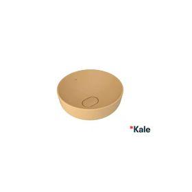 Kale Zero 2.0 40x40 cm Mat Sarı Yuvarlak Çanak Lavabo