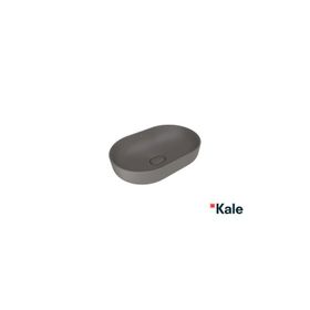 Kale Zero 2.0 60x40 cm Mat Antrasit Gri Oval Çanak Lavabo