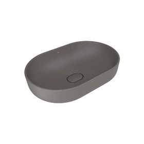 Kale Zero 2.0 60x40 cm Mat Antrasit Gri Oval Çanak Lavabo