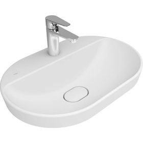 Kale Zero 2.0 60x40 cm Mat Beyaz Yarı Gömme Oval Lavabo