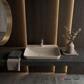 Kale Zero 2.0 60x40 cm Mat Vizon Yarı Gömme Dikdörtgen Lavabo