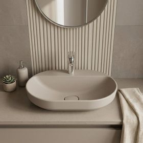 Kale Zero 2.0 60x40 cm Mat Vizon Yarı Gömme Oval Lavabo