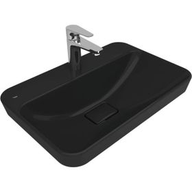 Kale Zero 2.0 60x40 cm Siyah Yarı Gömme Dikdörtgen Lavabo