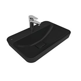 Kale Zero 2.0 60x40 cm Siyah Yarı Gömme Dikdörtgen Lavabo