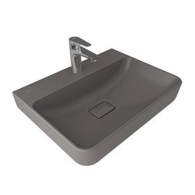 Kale Zero 2.0 60x45 cm Armatur Bantlı Dikdörtgen Tezgah Üzeri Mat Vizon Lavabo