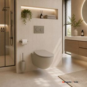 Kale Zero 2.0 Kanalsız Asma Klozet ve Mat Vizon Ultra Slim Yavaş Kapanan Klozet Kapağı