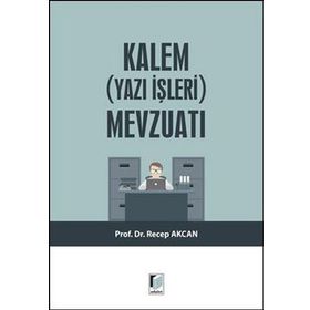 KALEM MEVZUATI VE ADALET DAIRELERININ DENETIMI - BURHAN YAZ