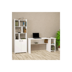 Kalender Dekor AVLM01 Avel Mayra Beyaz 145 cm Bilgisayar ve Çalışma Masası Takımı
