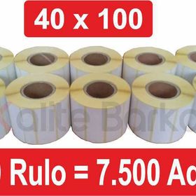 Kalite Barkod 40x100 10 Rulo 7500 Adet Termal Barkod Etiketi