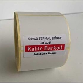 Kalite Barkod 40x58 10 Rulo 5000 Adet Termal Barkod Etiketi