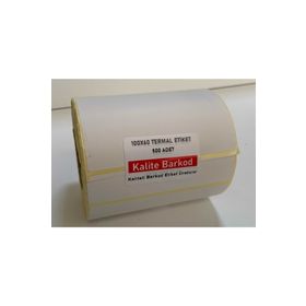 Kalite Barkod 60x100 30 Rulo 15000 Adet Termal Barkod Etiketi