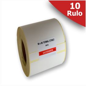 Kalite Barkod 60x80 10 Rulo 5000 Adet Termal Barkod Etiketi