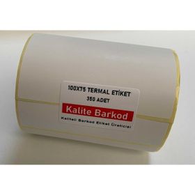 Kalite Barkod 75x100 1 Rulo 350 Adet Termal Barkod Etiketi
