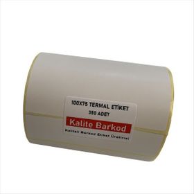 Kalite Barkod 75x100 1 Rulo 350 Adet Termal Barkod Etiketi