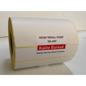 Kalite Barkod 80x100 6 Rulo 2100 Adet Termal Barkod Etiketi