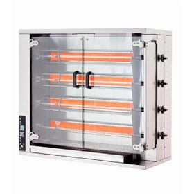Kalitegaz CRG4C-7 Dinlendirmeli 130x70x130 cm 16-20 Piliç Kapasiteli Gazlı Piliç Çevirme Makinesi