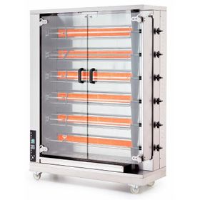 Kalitegaz CRG6 24-30 Piliç Kapasiteli 115x55x152 cm Gazlı Piliç Çevirme Makinesi