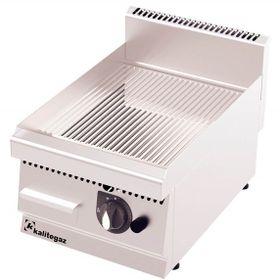 Kalitegaz GG4060GC Rinnova Oluklu Krom Kaplı 40x60x29 cm Ce Belgeli Gazlı Pleyt Izgara