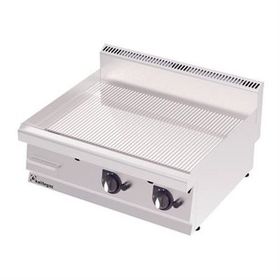Kalitegaz GG9060GG Rinnova Oluklu Krom Kaplı 90x60x29 cm Ce Belgeli Gazlı Pleyt Izgara