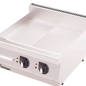 Kalitegaz GS6060E Rinnova Yarı Oluklu 60x60x29 cm Elektrikli Pleyt Izgara