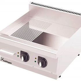 Kalitegaz GS6060EC Rinnova Yarı Oluklu Krom Kaplı 60x60x29 cm Elektrikli Pleyt Izgara