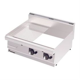 Kalitegaz GS9060GC Rinnova Yarı Oluklu Krom Kaplı 90x60x29 cm Ce Belgeli Gazlı Pleyt Izgara