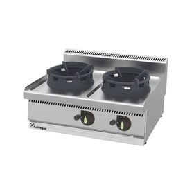 Kalitegaz İkili Gazlı 80x70x29 cm Ce Belgeli WC8070G Rinnova Wok Ocak