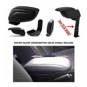 KalitePlus Dacia Sandero Kol Dayama Siyah Kolçak