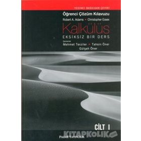 KALKÜLÜS 1 ÖĞRENCİ ÇÖZÜM KİTABI - ROBERT A. ADAMS