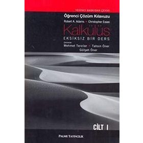 Kalkülüs Öğrenci Çözüm Kılavuzu - Cilt 1: Eksiksiz Bir Ders - Palme