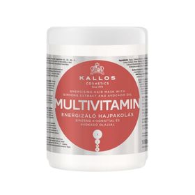 Kallos Cosmetics Multivitamin 1000 ml Ginseng Özü Ve Avakado Yağı Içeren Enerji Verici Saç Bakım Maskesi