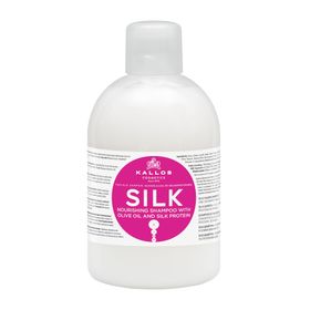 Kallos Cosmetics Silk Kuru Hassas ve Cansız Saçlara Zeytinyağlı 1 lt İpek Proteinli Şampuan