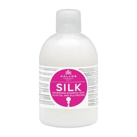 Kallos Cosmetics Silk Kuru Hassas ve Cansız Saçlara Zeytinyağlı 1 lt İpek Proteinli Şampuan