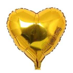 Kalp Altın 45 cm Folyo Balon