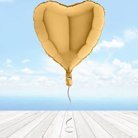 Kalp Altın 45 cm Folyo Balon