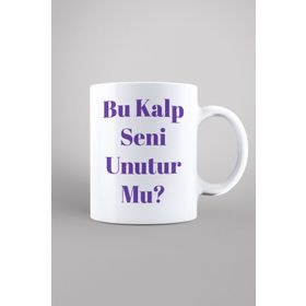 Kalp Desenli Kupa Bardak