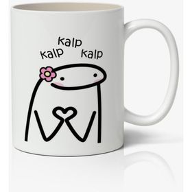 Kalp Kalp Kalp Yazılı Baskılı Kupa