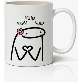 Kalp Kalp Kalp Yazılı Baskılı Kupa