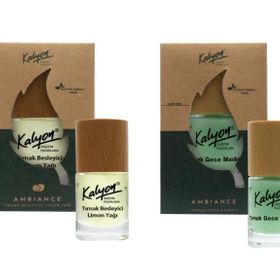 Kalyon 11 ml Bitkisel Tırnak Besleyici Limon Yağı ve 11 ml Tırnak Gece Maskesi