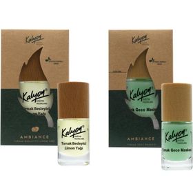 Kalyon 11 ml Bitkisel Tırnak Besleyici Limon Yağı ve 11 ml Tırnak Gece Maskesi