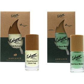 Kalyon 11 ml Bitkisel Tırnak Besleyici Limon Yağı ve 11 ml Tırnak Gece Maskesi